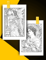 Angel Coloring Book Pages Examples 3