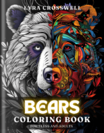 Bear Coloring Book For Adults and Teens Cover