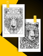 Bear Coloring Book Pages Examples