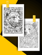 Bear Coloring Book Pages Examples 2