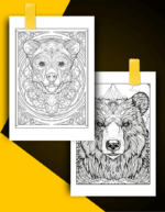 Bear Coloring Book Pages Examples 3