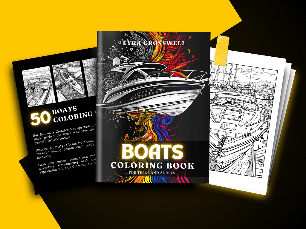 Boat Coloring Book Thumbnail Video