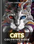 Cat Coloring Book For Adults and Teens Cover