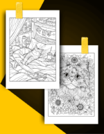 Cat Coloring Book Pages Examples 3