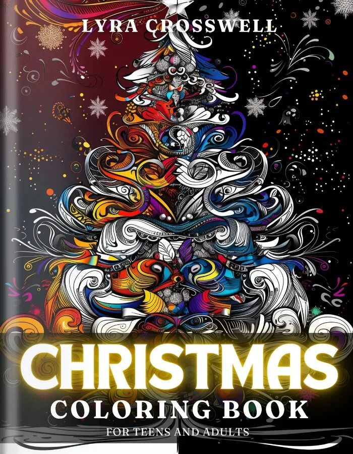 Christmas Coloring Book For Adults and Teens - 1st Cover
