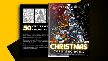 Christmas Coloring Book For Adults and Teens Covers