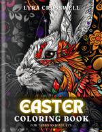 Easter Coloring Book For Adults and Teens Cover