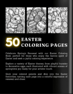 Easter Coloring Book For Adults and Teens Cover 2