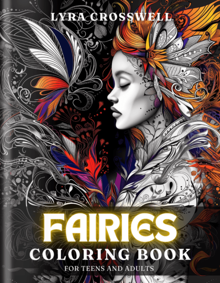 Fairy Coloring Book For Adults and Teens Cover
