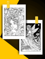 Fairy Coloring Book Pages Examples