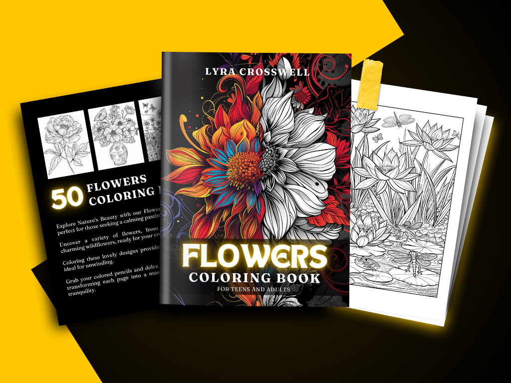 Flower Coloring Book Thumbnail Video
