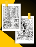 Forest Coloring Book Pages Examples
