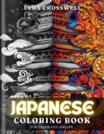Japanese Coloring Book For Adults and Teens Cover