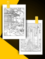 Japanese Coloring Book Pages Examples 1