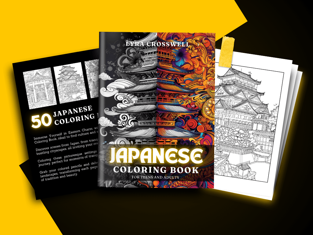 Japanese Coloring Book Thumbnail Video