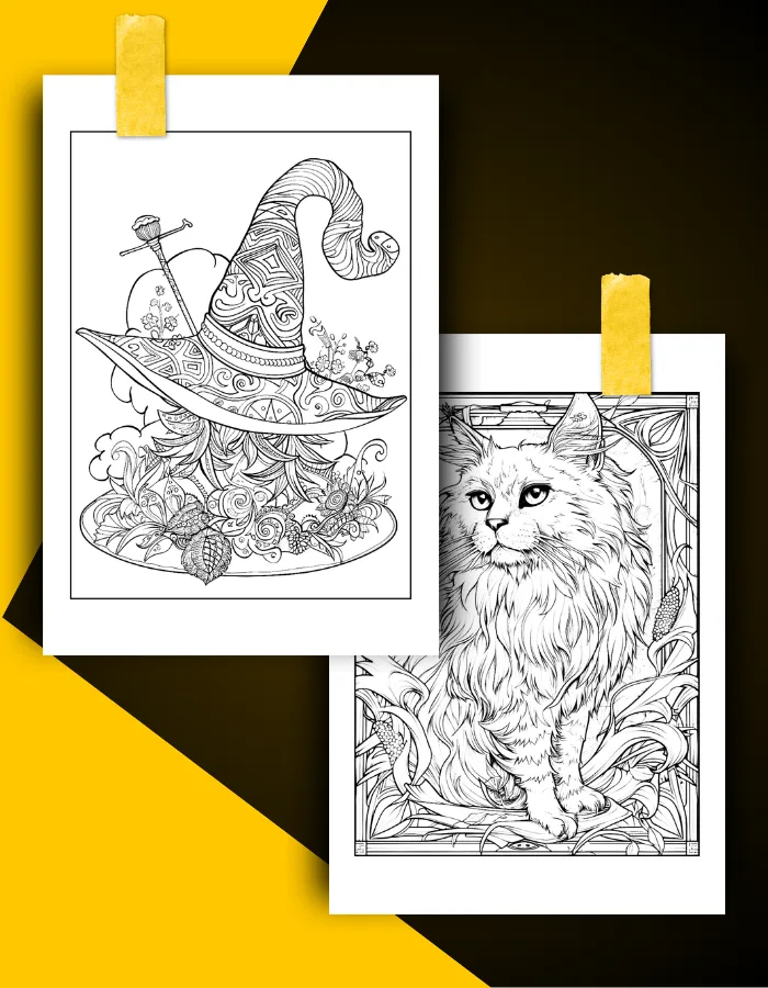 Magic Coloring Book Pages Examples 1