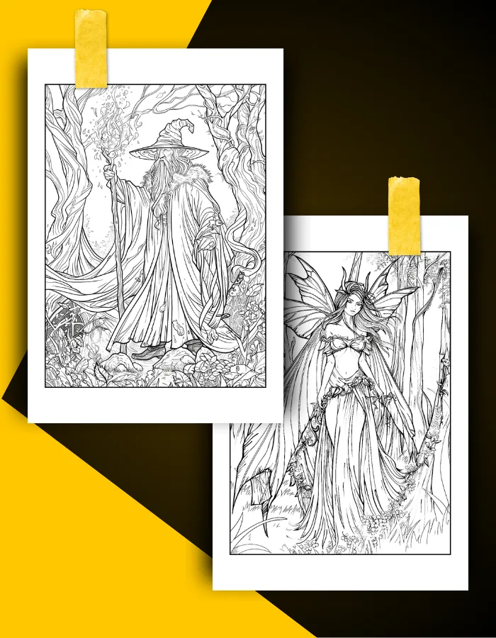 Magic Coloring Book Pages Examples 2