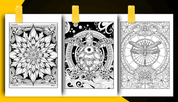 Mandala Coloring Book For Adults and Teens Coloring Sheets Examples