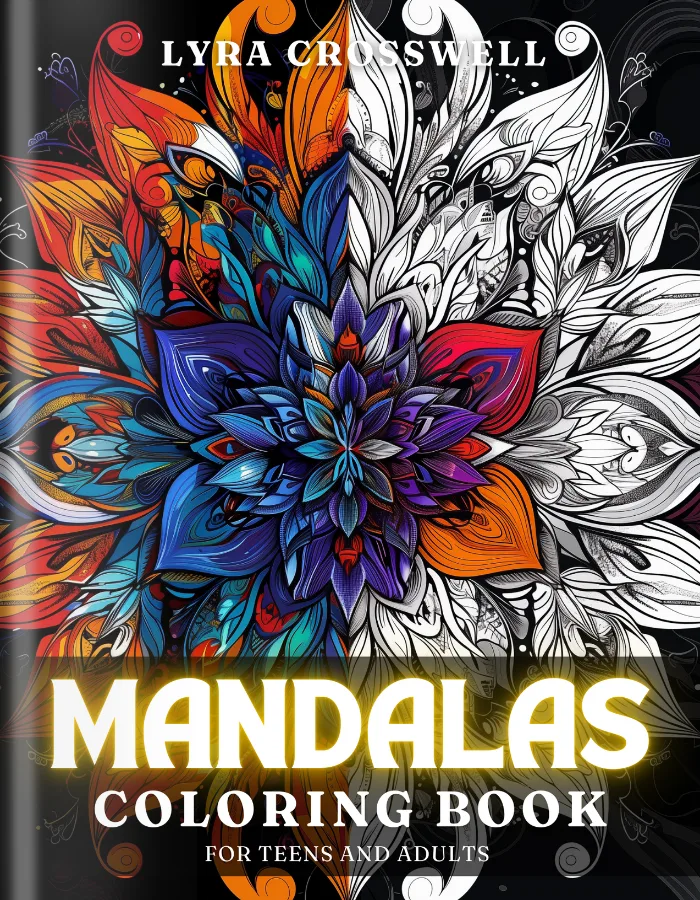 Mandala Coloring Book For Adults and Teens Cover