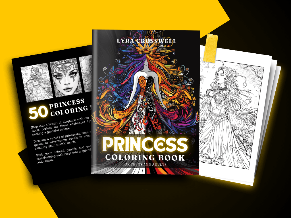 Princess Coloring Book Thumbnail Video