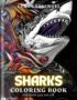 Shark Coloring Book For Adults and Teens - Cover 1