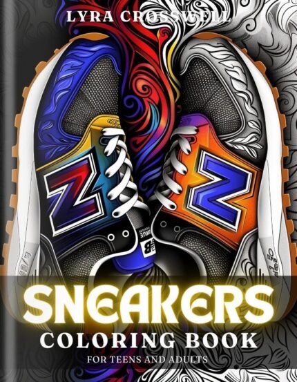 Sneaker Coloring Book For Adults and Teens - Cover 1
