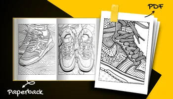Sneaker Coloring Book For Adults and Teens PDF and Paperback