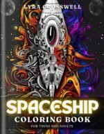 Space Coloring Book For Adults and Teens - Cover 1