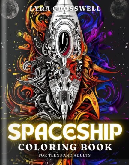 Space Coloring Book For Adults and Teens - Cover 1