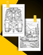 Tank Coloring Book Pages Examples 1