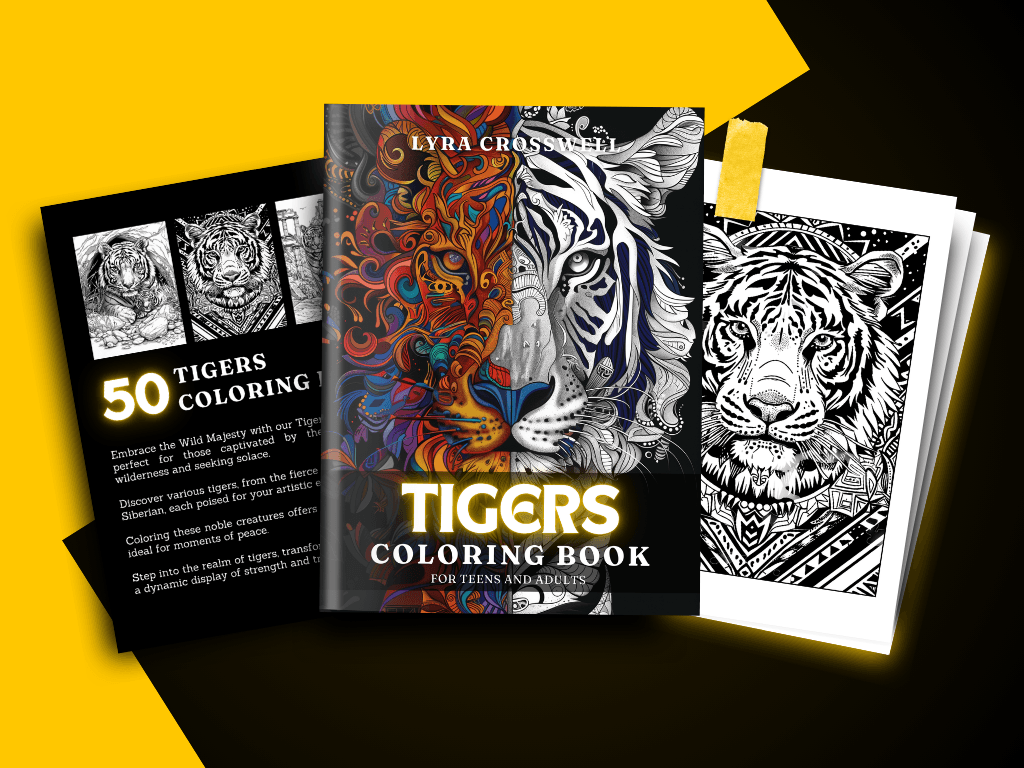 Tiger Coloring Book Thumbnail Video
