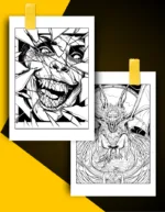 Vampire Coloring Book Pages Examples