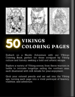 Viking Coloring Book For Adults and Teens Cover