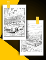 Vintage Cars Coloring Book Pages Examples