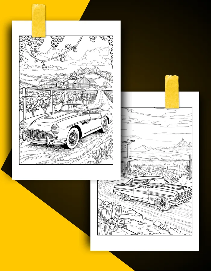 Vintage Cars Coloring Book Pages 21 Vintage Cars Coloring Book Pages Examples