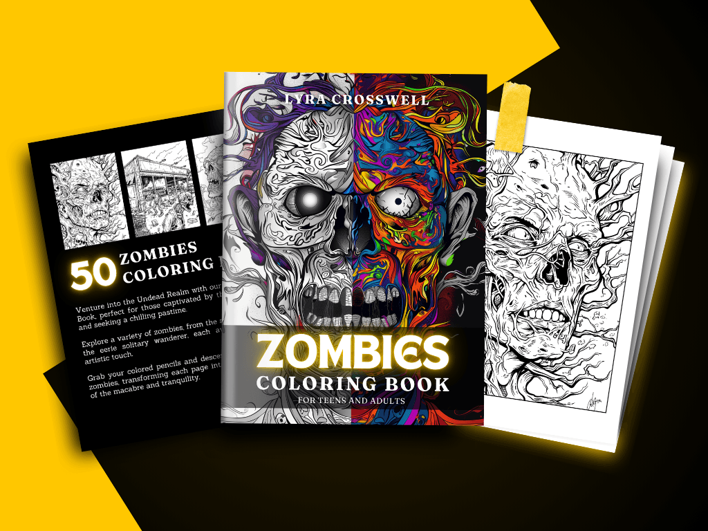 Zombie Coloring Book Thumbnail Video